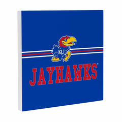 University of Kansas Wood Wall Sign, 12x12, Collegiate, Home