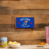 University of Kansas Wood Wall Sign, 6x11, Collegiate, Home