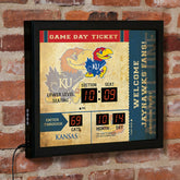 Scoreboard Wall Clock, Univ. of Kansas, Collegiate, Home