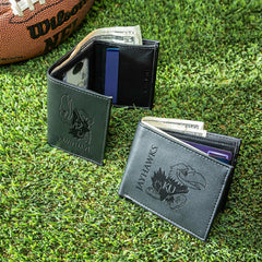 University of Kansas, Bi-Fold and Tri-Fold Wallet Gift Set, Black, Collegiate, Home