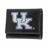 University of Kentucky Black Tri-Fold Embroidered Wallet w/ RFID Blocking, Collegiate, Home