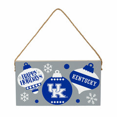 University of Kentucky Holiday Wood Wall Sign, 6x11, Collegiate, Home
