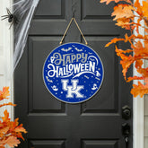 University of Kentucky Halloween Round Door Décor with Hanging Rope, 1, Collegiate, Home