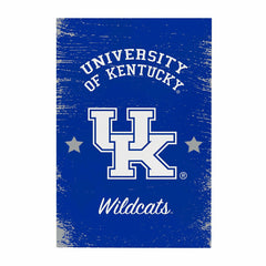 University of Kentucky Wood Wall Sign, 16x24, Collegiate, Home