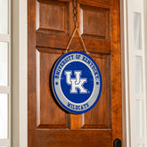 University of Kentucky Round Door Décor with Hanging Rope, 18x18, Collegiate, Home