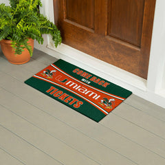 28" x 16" PVC Trapper Mat, Come Back with Tickets, University of Miami, Collegiate