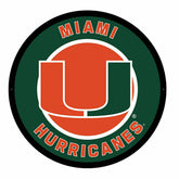 LED Wall Decor, Round, University of Miami, Collegiate, Home