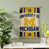 University Of Michigan, Canvas Wall Tapestry, Medium, 36x24, Collegiate, Home