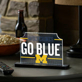University Of Michigan College Rectangle Desklite LED Decor, Collegiate, Home