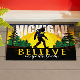 University Of Michigan Bigfoot PVC Mat, 28"x16", Collegiate