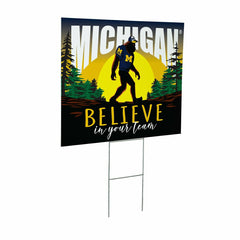 University Of Michigan Yard Sign, Bigfoot, Collegiate, Home