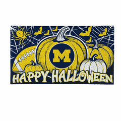 University Of Michigan Halloween PVC Mat, 28"x16", Collegiate
