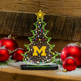 University Of Michigan College Holiday Tree Desklite LED Decor, Collegiate, Home