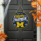 University Of Michigan Halloween Round Door Décor with Hanging Rope, 1, Collegiate, Home