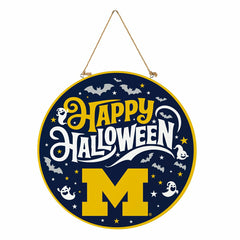 University Of Michigan Halloween Round Door Décor with Hanging Rope, 1, Collegiate, Home