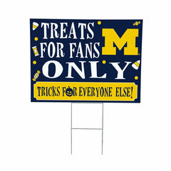 University Of Michigan Yard Sign, Halloween Treats for Fans, Collegiate, Home