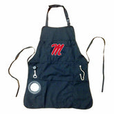 Grill Apron, Black, University of Mississippi, Collegiate, Home