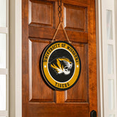 University of Missouri Round Door Décor with Hanging Rope, 18x18, Collegiate, Home