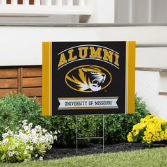 University of Missouri Coroplast Yard Sign Alumni, Collegiate, Home