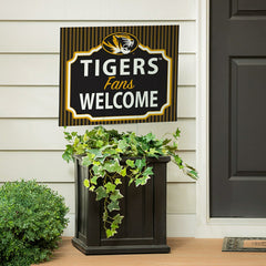 University of Missouri Coroplast Yard Sign, "Fans Welcome", Collegiate, Home