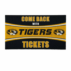 28" x 16" PVC Trapper Mat, Come Back with Tickets, University of Misso, Collegiate