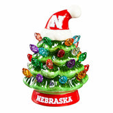 4" Mini LED Tabletop Christmas Tree, Set of 2, University of Nebraska, Collegiate, Home