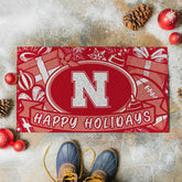 University of Nebraska Holiday PVC Mat, 28"x16", Collegiate
