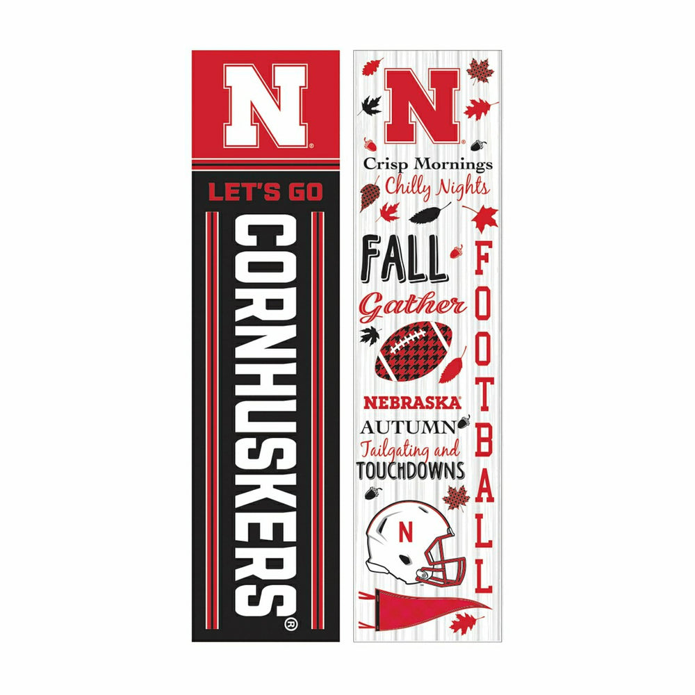 University of Nebraska 46" Double Sided Leaner, Fall Seasonal, Collegiate, Home