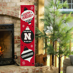 University of Nebraska 47" Double Sided Leaner, Christmas, Collegiate, Home