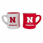 University of Nebraska 10oz Ceramic Cup Set, 2pc, Collegiate, Home