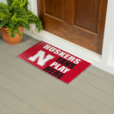 University of Nebraska Fan Mat, 28"x16", Collegiate