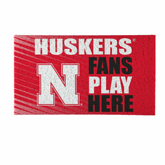 University of Nebraska Fan Mat, 28"x16", Collegiate
