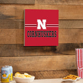 University of Nebraska Wood Wall Sign, 12x12, Collegiate, Home