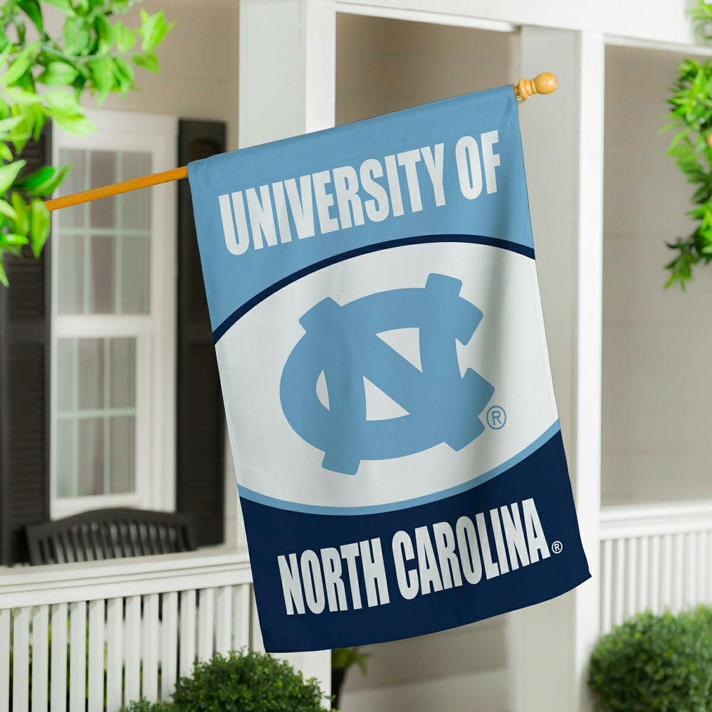 University of North Carolina Suede Flag, House, Collegiate, Home