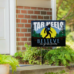 University of North Carolina Yard Sign, Bigfoot, Collegiate, Home