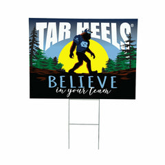 University of North Carolina Yard Sign, Bigfoot, Collegiate, Home