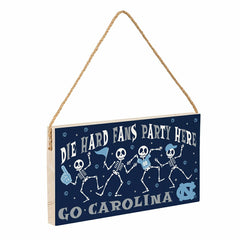 University of North Carolina Halloween Wood Wall Sign, 6x11, Collegiate, Home