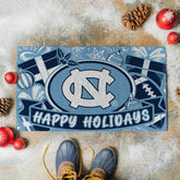 University of North Carolina Holiday PVC Mat, 28"x16", Collegiate
