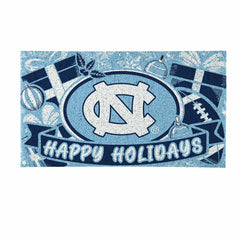 University of North Carolina Holiday PVC Mat, 28"x16", Collegiate