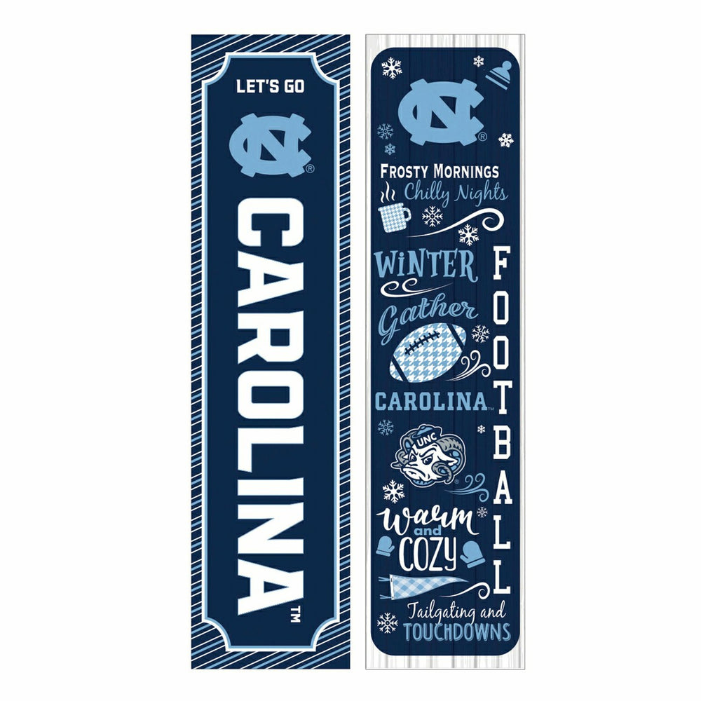 46" Double Sided Leaner, University of North Carolina, Winter Seasonal, Collegiate, Home