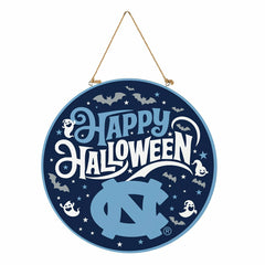 University of North Carolina Halloween Round Door Décor with Hanging R, Collegiate, Home