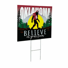 University of Oklahoma Yard Sign, Bigfoot, Collegiate, Home