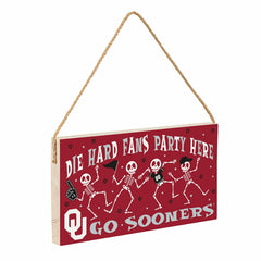 University of Oklahoma Halloween Wood Wall Sign, 6x11, Collegiate, Home