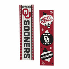 47" Double Sided Leaner, University of Oklahoma, Christmas, Collegiate, Home