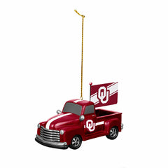 University of Oklahoma Rally Truck Ornament, Set of 2, Collegiate, Home