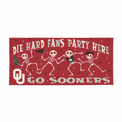 University of Oklahoma Flocked Coir Halloween Sassafras Switch Mat, 22, Collegiate