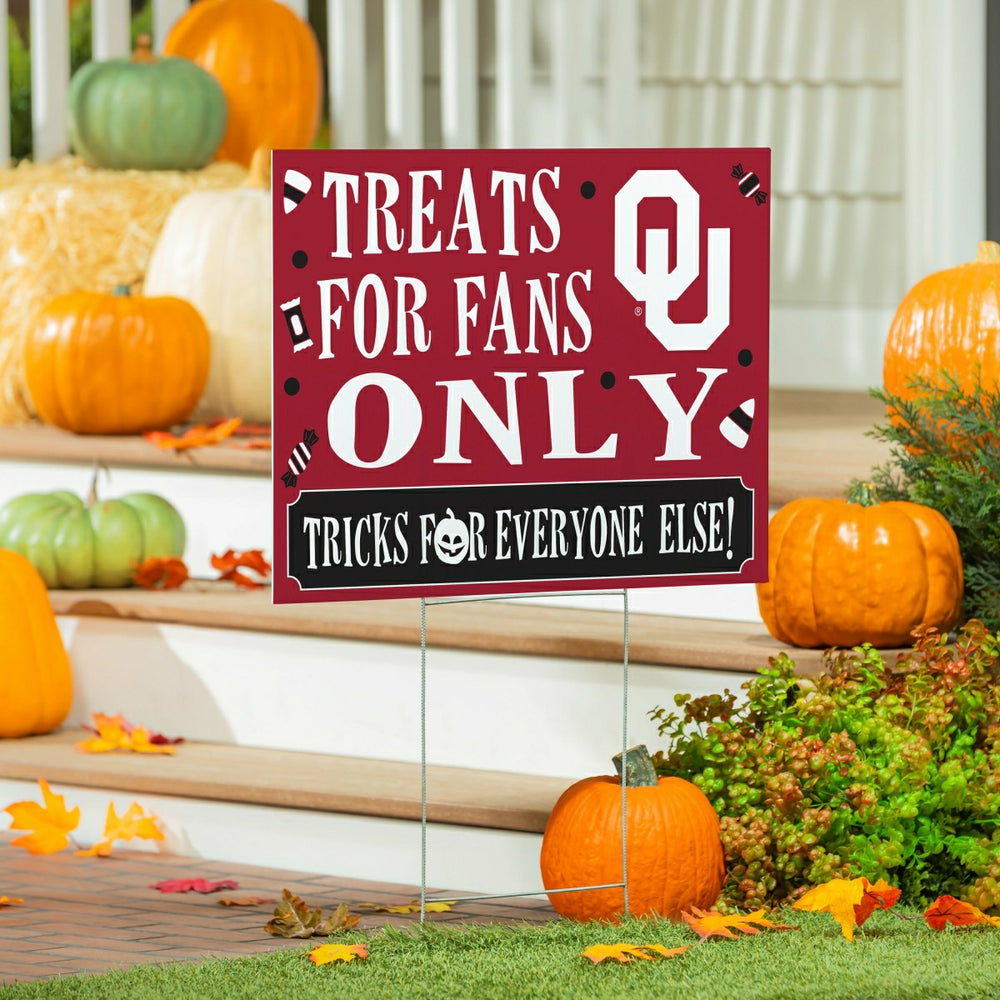 University of Oklahoma Yard Sign, Halloween Treats for Fans, Collegiate, Home