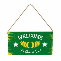 University of Oregon Wood Wall Sign, 6x11, Collegiate, Home
