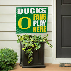 University of Oregon Coroplast Yard Sign "Fans Play Here", Collegiate, Home