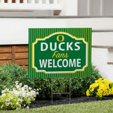 University of Oregon Coroplast Yard Sign, "Fans Welcome", Collegiate, Home